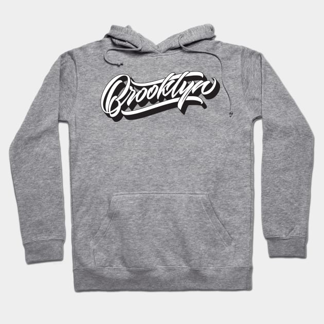 Brooklyn hand made original lettering Hoodie by Already Original